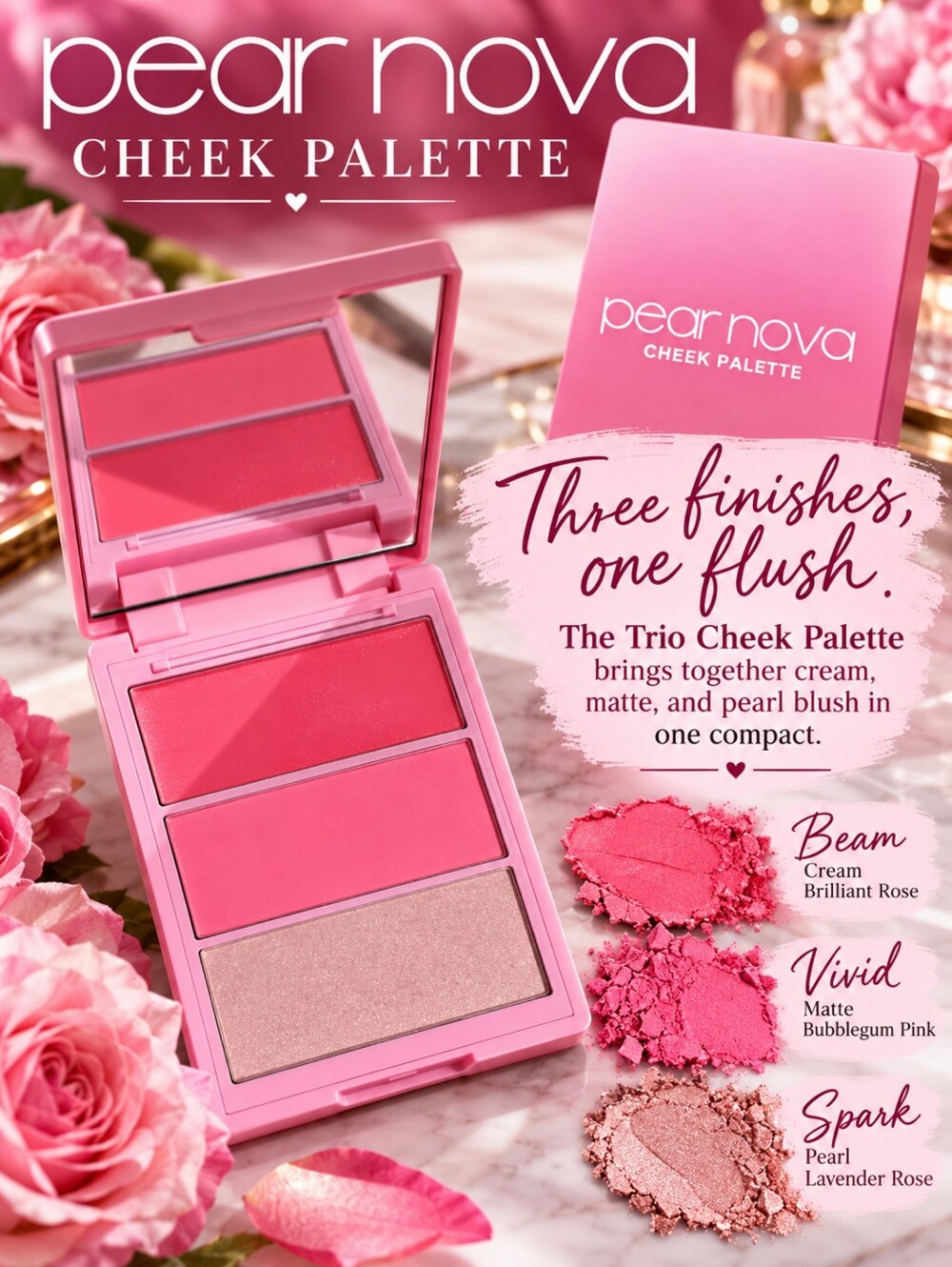 Pear Nova Cheek Palette - Pink